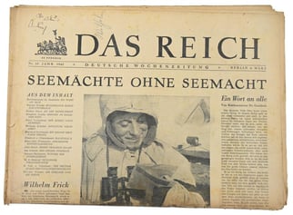 German Newspaper “Das Reich” March 1942