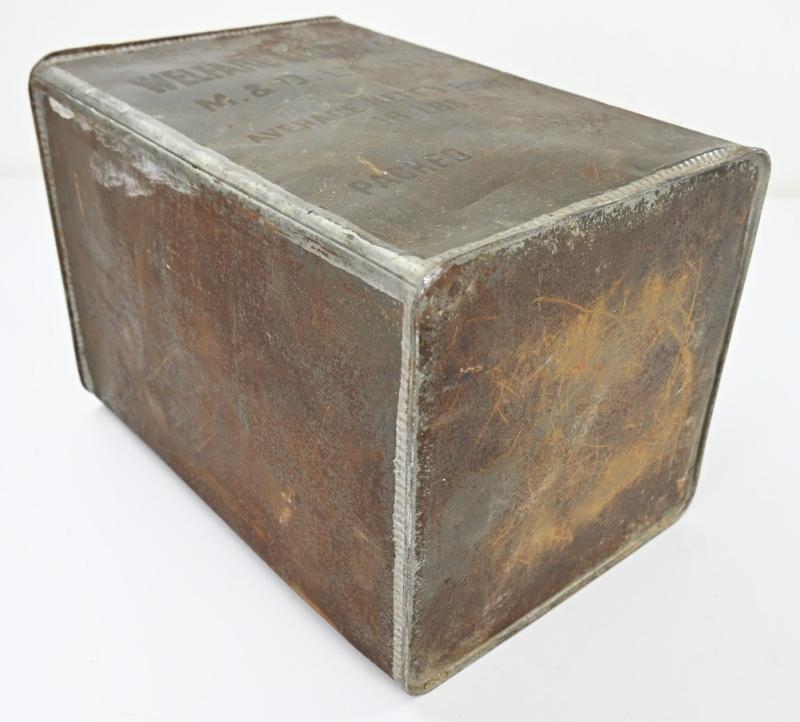 British WW2 Welfare Biscuits Tin Can FULL