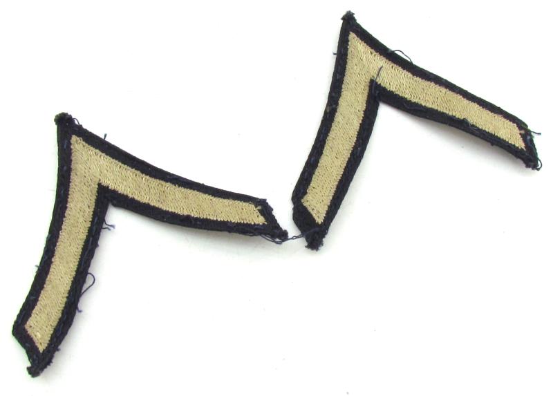 US WWII Private First Class Chevron Set