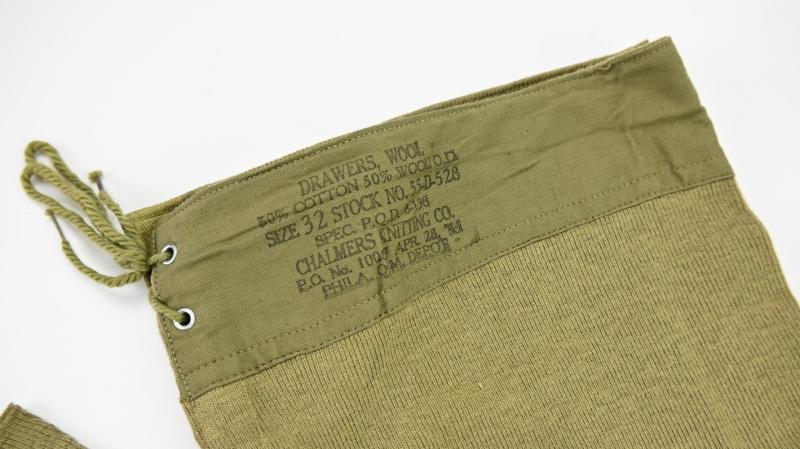 US WW2 Wool Drawers 1944