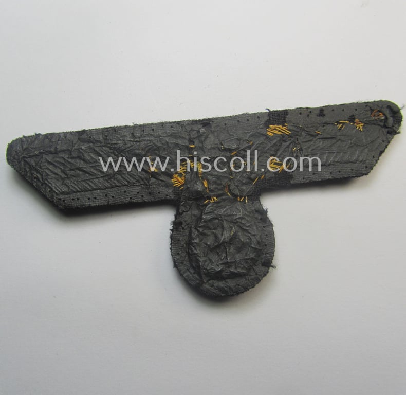 Very detailed - and clearly tunic-removed! - WH (Kriegsmarine) officers'-type, hand-embroidered breast-eagle