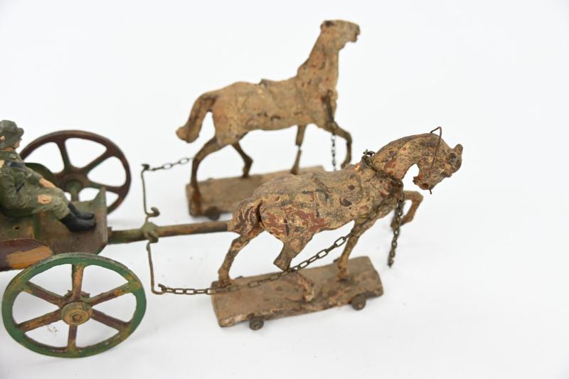 German Wehrmacht Lineol Horse Drawn Ammo Wagon