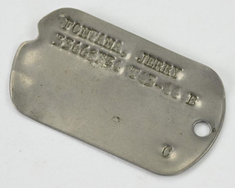 US WW2 Dog-Tag 'Jerry Fontana'