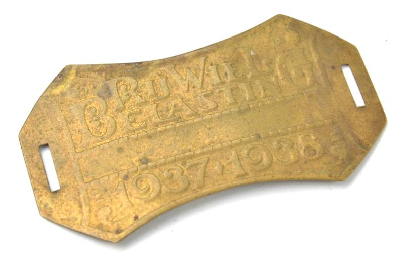 Dutch Bicycle Tax Plate 1937-1938