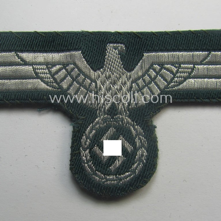 Moderately used and/or tunic-removed, early- (ie. mid-) war-period WH (Heeres) officers'- (ie. eventually NCO-) pattern breasteagle