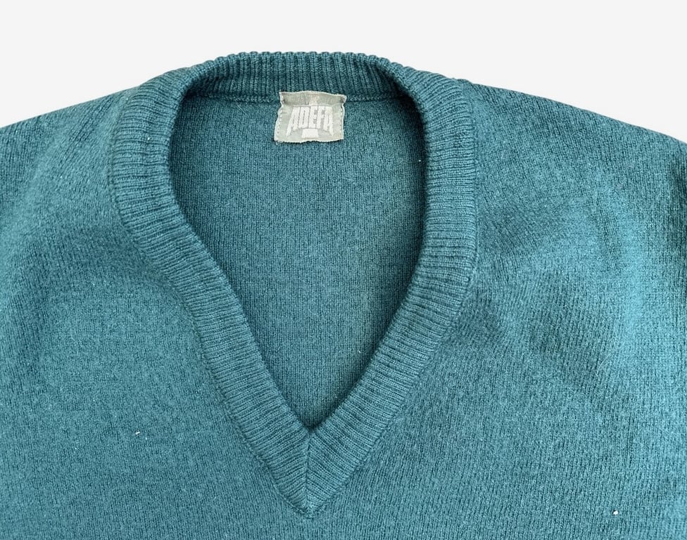 ADEFA Green Wool Service Pullover (1930s–1940s)