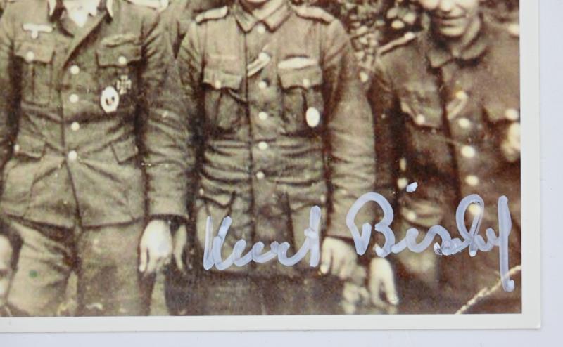 Signature of Wehrmacht Heer KC Recipient 'Kurt Bischof'
