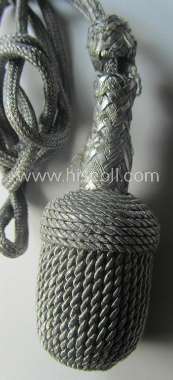 Attractive - and only moderately used! - example of a 'standard-issued'-pattern, so-called: WH (Heeres) dagger-knot (ie. 'Portepee für Heeres-Offiziersdolch')