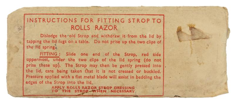 British WW2 Rolls Razor Strop