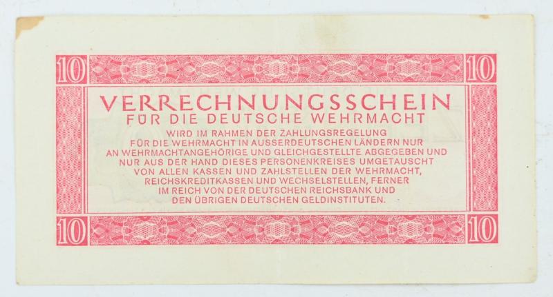 German Wehrmacht Banknote 10RM