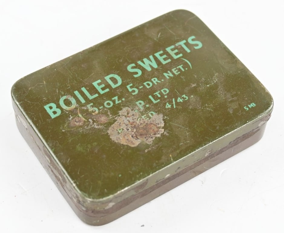 British WW2 Boiled Sweets Tin Can