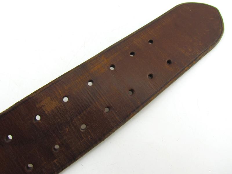 WH/LW Brown Officer ‘Zweidorn’ Double Claw Belt