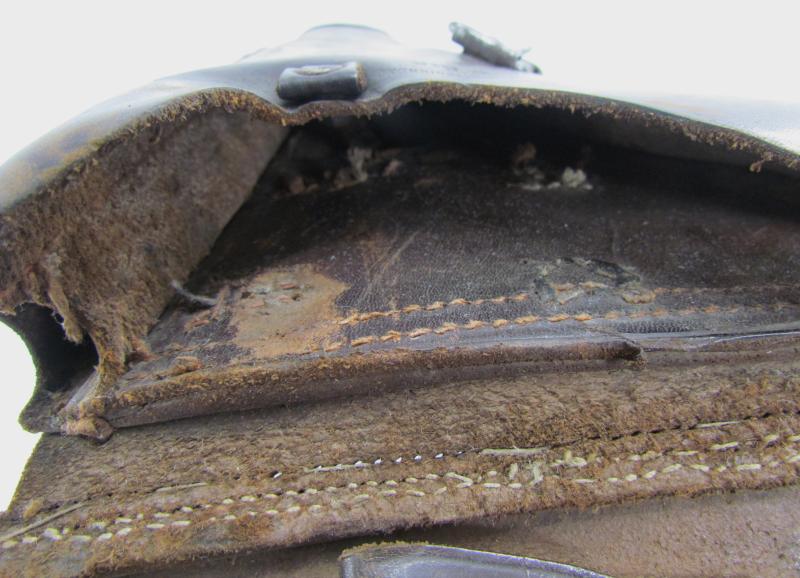 WW1 Hardshell P08 Luger Holster Dated 1915