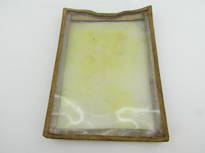 German Brown Leather Map Case with insert