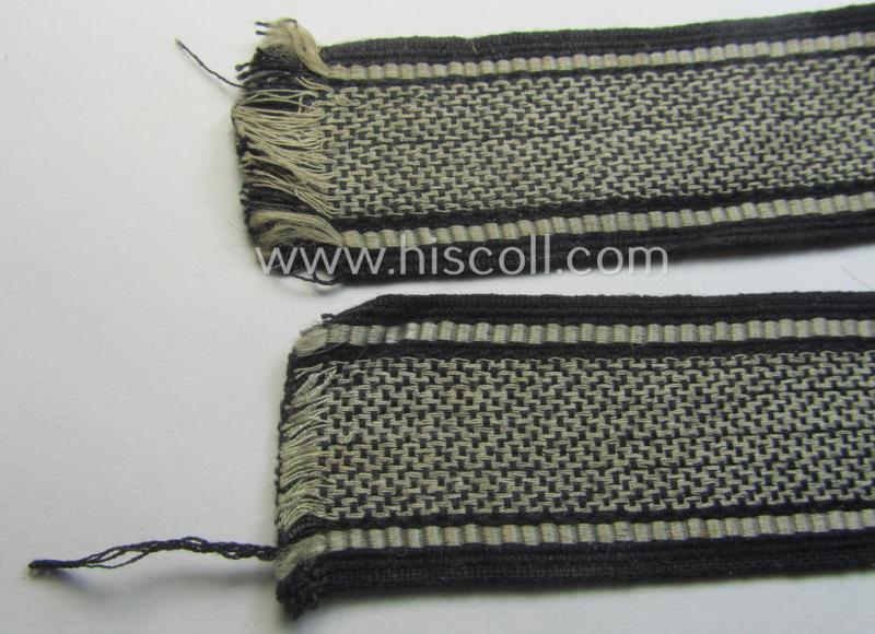 Waffen-SS, 'semi-BeVo'-pattern, EM- (ie. NCO-) type cuff-title (ie. 'Ärmelstreifen') as was intended for a member of the: 5. SS-Panzer-Division "Wiking"