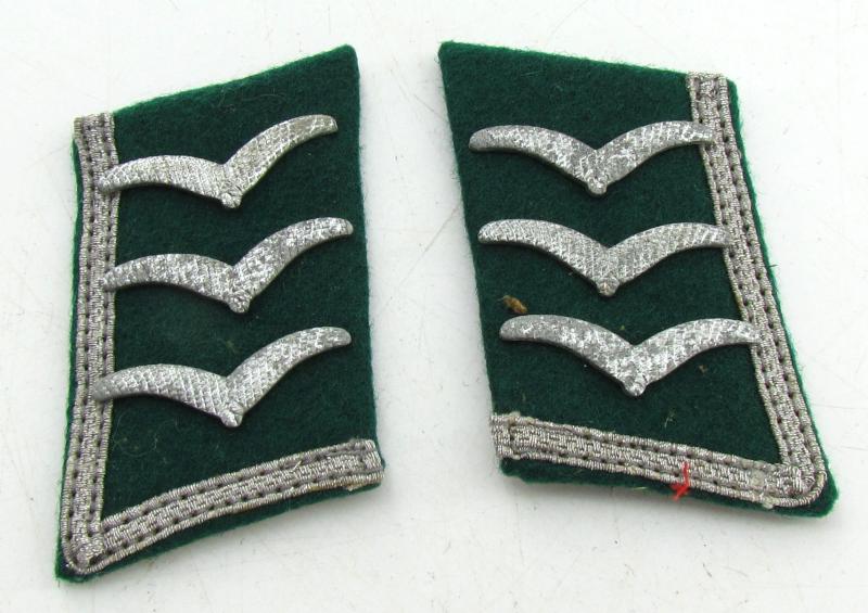 Luftwaffe Field Division Feldwebel Greatcoat  collar tabs