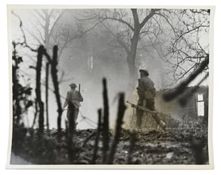 British WW2 Press Photo 'Calcar'