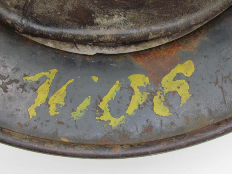 M35 Luftwaffe double decal ‘Normandy’ camouflage helmet SE64