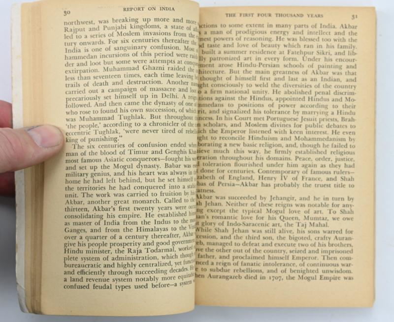 US WW2 Army Report on India Booklet