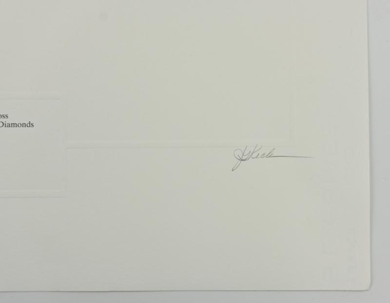 German Litho Print of LW Flight Ace 'Hans-Ulrich Rudel'