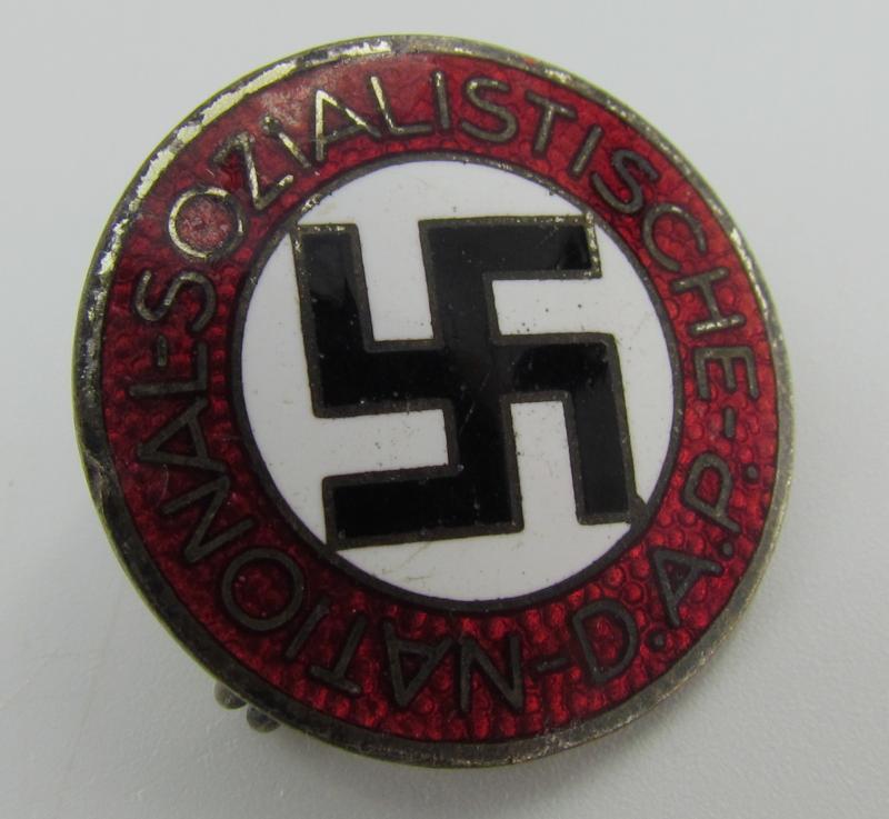 NSDAP party pin by RZM M1/128 ‘Eugen Schmidhäussler’
