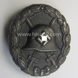 Early-pattern, black-class wound-badge (ie.: 'Verwundeten Abzeichen in Schwarz')...