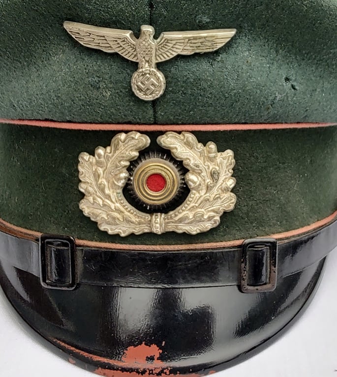 German Wehrmacht NCO Panzer Schirmmütze cap,
