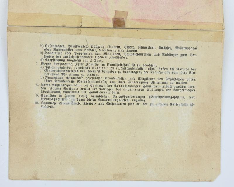 German Waffen-SS Report form Leibstandarte-SS