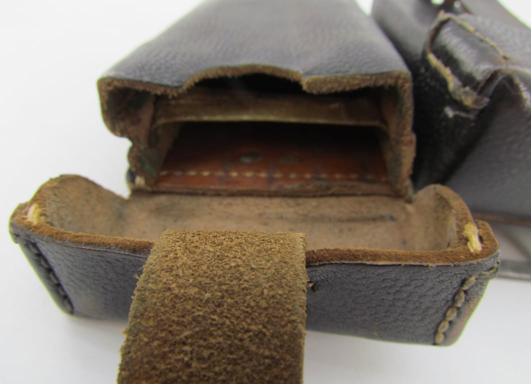Matching Pair of K98 Ammunition Pouches - RB Numbered “0/0396/0027”