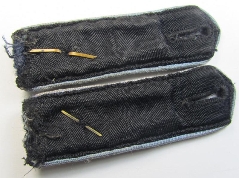 Attractive - and fully matching! - pair of so-called: 'Flieger-HJ' (ie. flight 'Hitlerjugend') shoulderstraps as was intended for usage by a: 'Kameradschaftsführer' who was attached to the: 'Bann 415' (415 = 'Parchim')