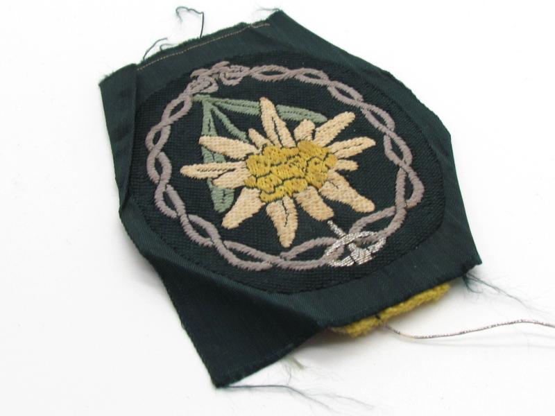 Wehrmacht Gebirgsjäger Edelweiss ‘BeVo’ sleeve badge