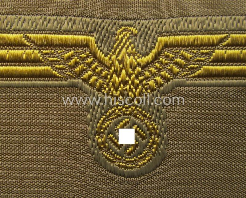 Attractive, WH (KM) 'tropical-issue' (ie. DAK or: 'Deutsches Afrika Korps'-related-) side-cap-eagle as executed in 'BeVo'-weave-pattern (that comes in an overall very nice- ie. 'virtually mint' condition)
