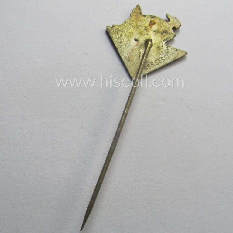 Membership-lapel-pin (ie. 'Mitgliedsabzeichen') as was intended to signify membership within the: 'Kampfbund für deutsche Kultur' (or: K.f.d.K.) being a (typical) non-maker-marked example