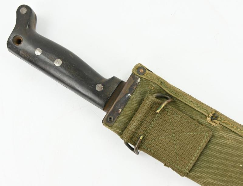 US WW2 Manchete with Canvas Scabbard
