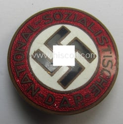 'N.S.D.A.P. - Parteiabzeichen' showing the makers'-designation: 'RzM' and/or:...