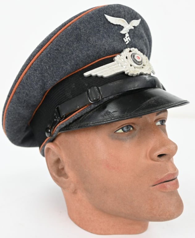 German LW EM/NCO Visor Cap 'Aufklärungsfliegerschule Hildesheim'