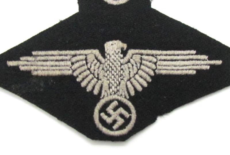 2x Waffen-SS Sleeve Eagles on a factory Sheet