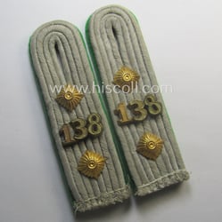 Pair of WH (Heeres) neatly 'cyphered', officers'-type shoulderboards...