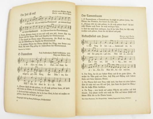 German BDM Songbook 'Wir Mädel singen'