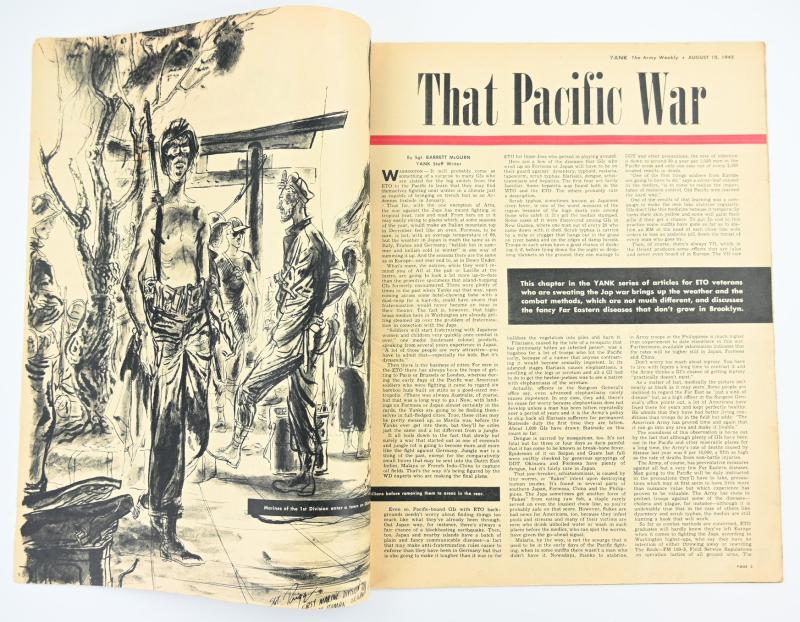 US WW2 Yank Magazine 10 August 1945
