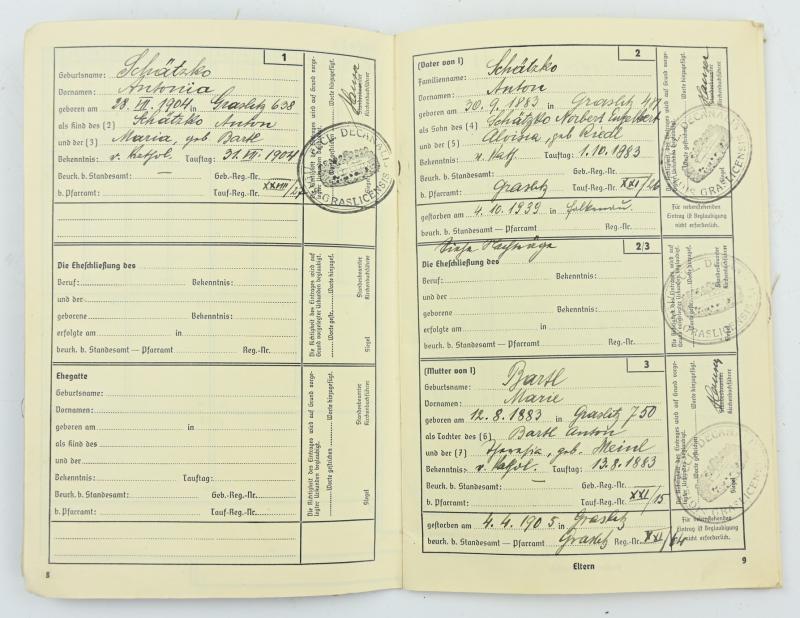 German Third Reich 'Ahnenpass' Ancestral Passport