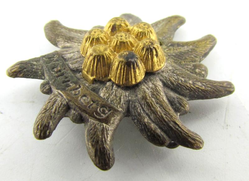 Wehrmacht Gebirgsjäger Nürnberg edelweiss Tinnie