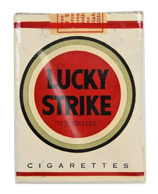 US WW2 Package of Lucky Strike Cigarets