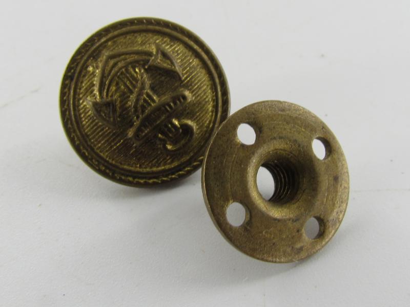 WW2 Kriegsmarine Shoulder Board Button ( Screwback)