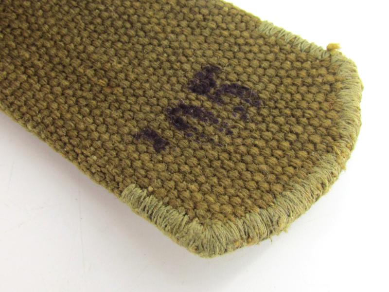 Wehrmacht ‘Afrikakorps’ tropical webbing belt with canvas tongue