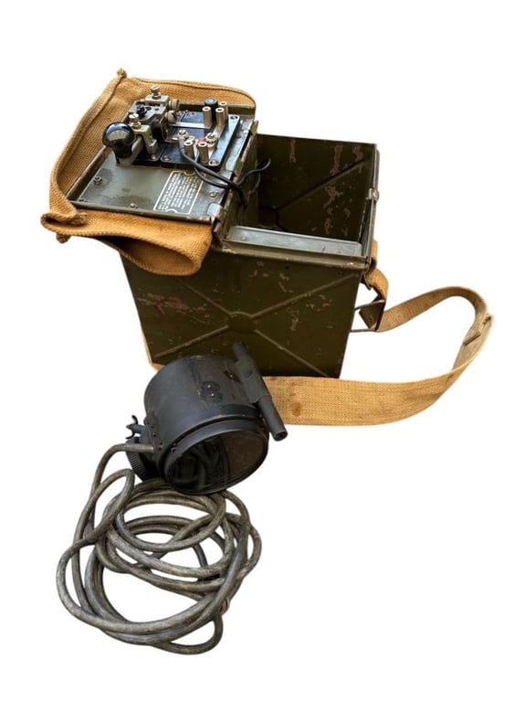 British WWII Signal Lamp and Morse Key