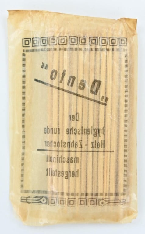 German Third Reich Era Package of Tooth Sticks