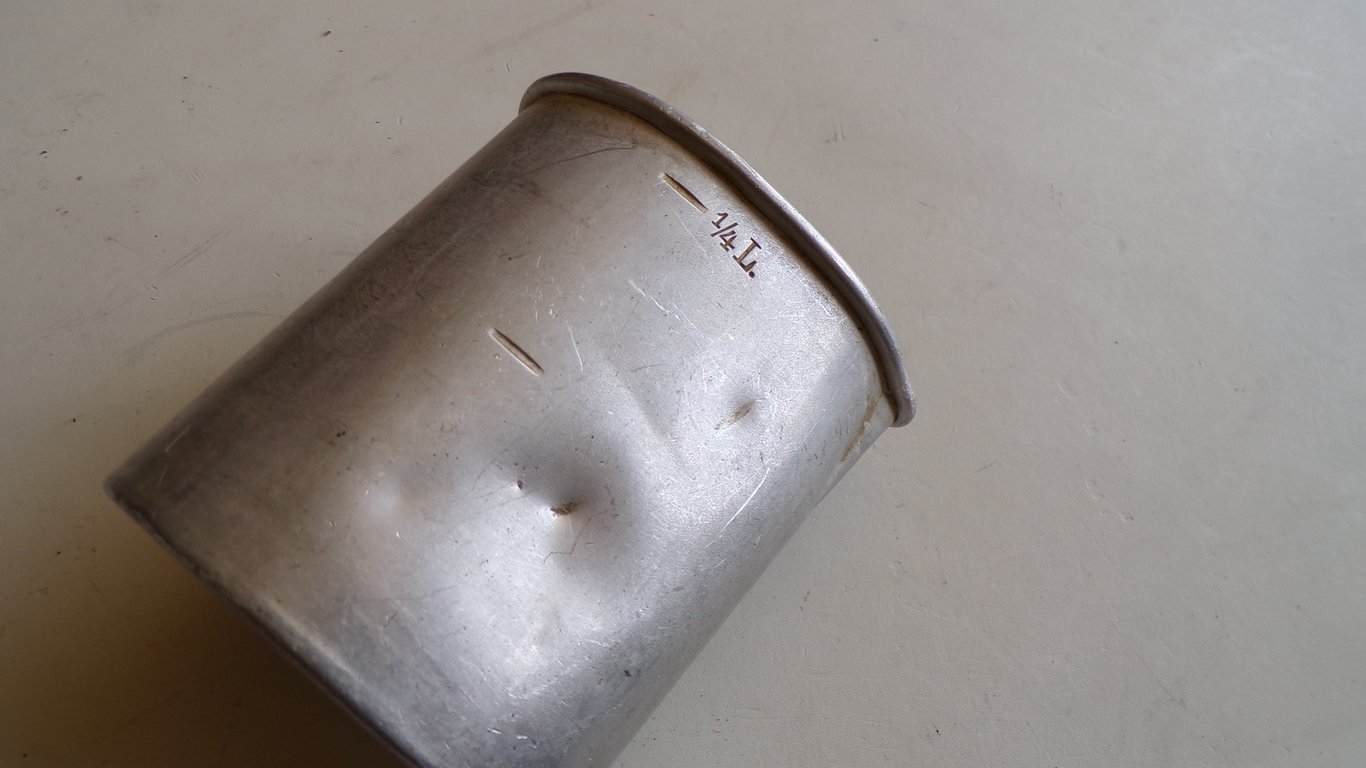 Rare Wehrmacht Sanitäter Aluminum Cup (1/4 L)