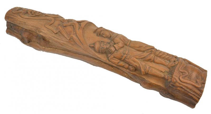 Allied WW1 Trench Art Wooden Pole