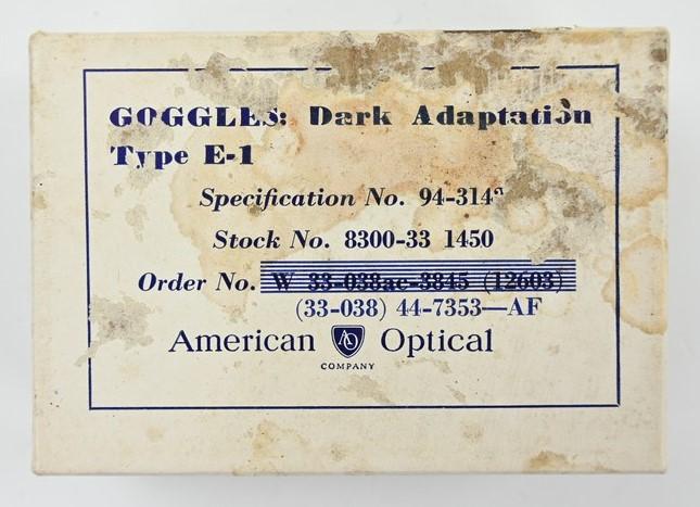 USAAF Type E-1 Goggles in Case